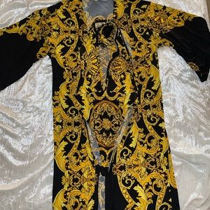 Versace inspired swimming suit with kimono